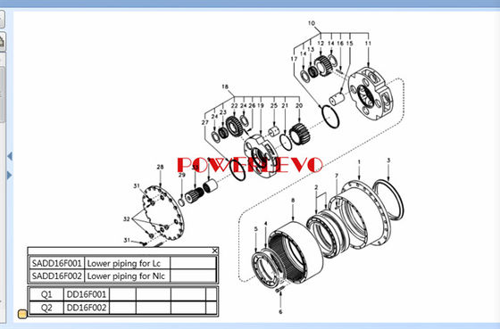 ilk taşıyıcı Swing Gearbox Ec210 ec210b için kazıcı EC210 EC210B